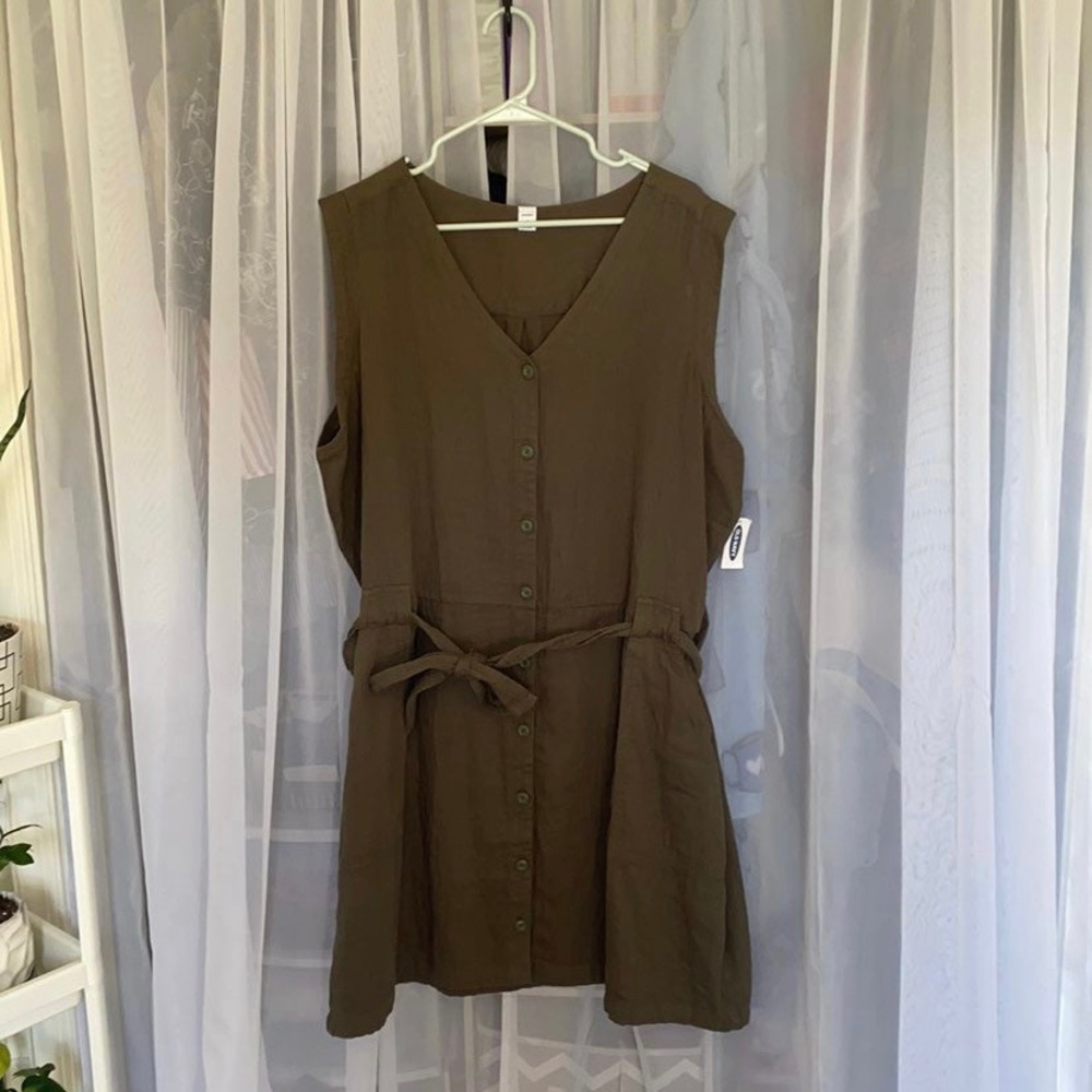 NWT XXL Green Utility Dress